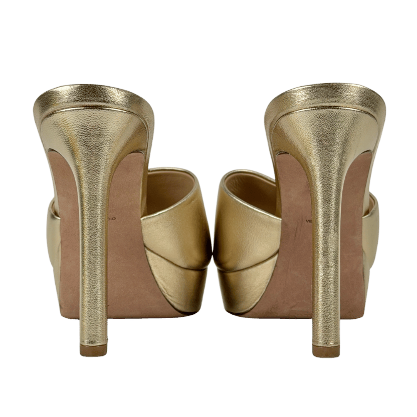 Veronica Beard Metallic Dali Platform Mule - Gold UK 4.5 EU 37.5