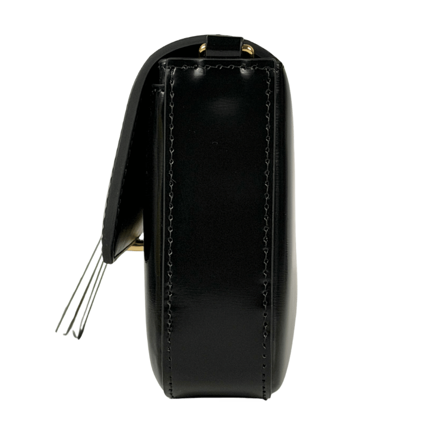 HOLLAND COOPER Marais Shoulder Bag Black Leather