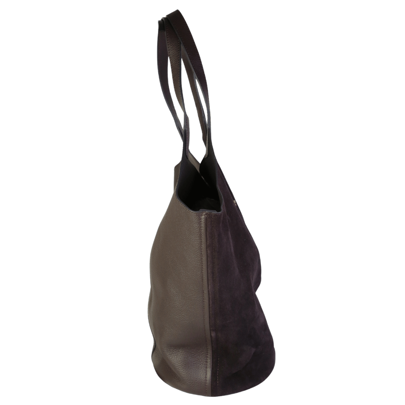 REISS Brown Lyra Leather Tote Bag