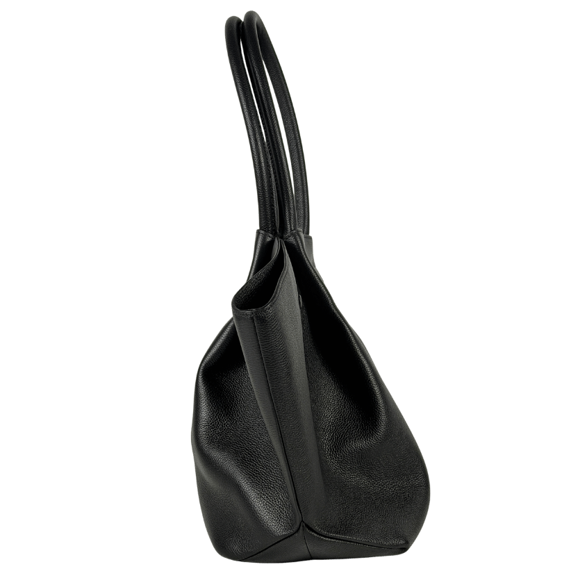 DEMELLIER LONDON Black New York Leather Tote Bag