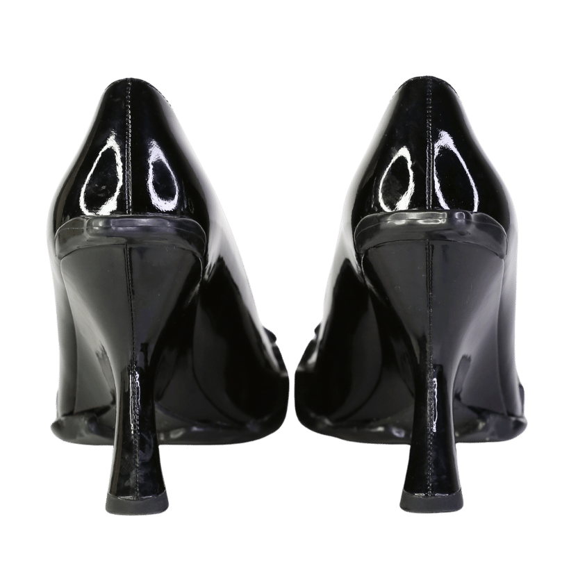 Ottolinger Black 100mm rubber-wedge pumps UK 4 EU 37 👠