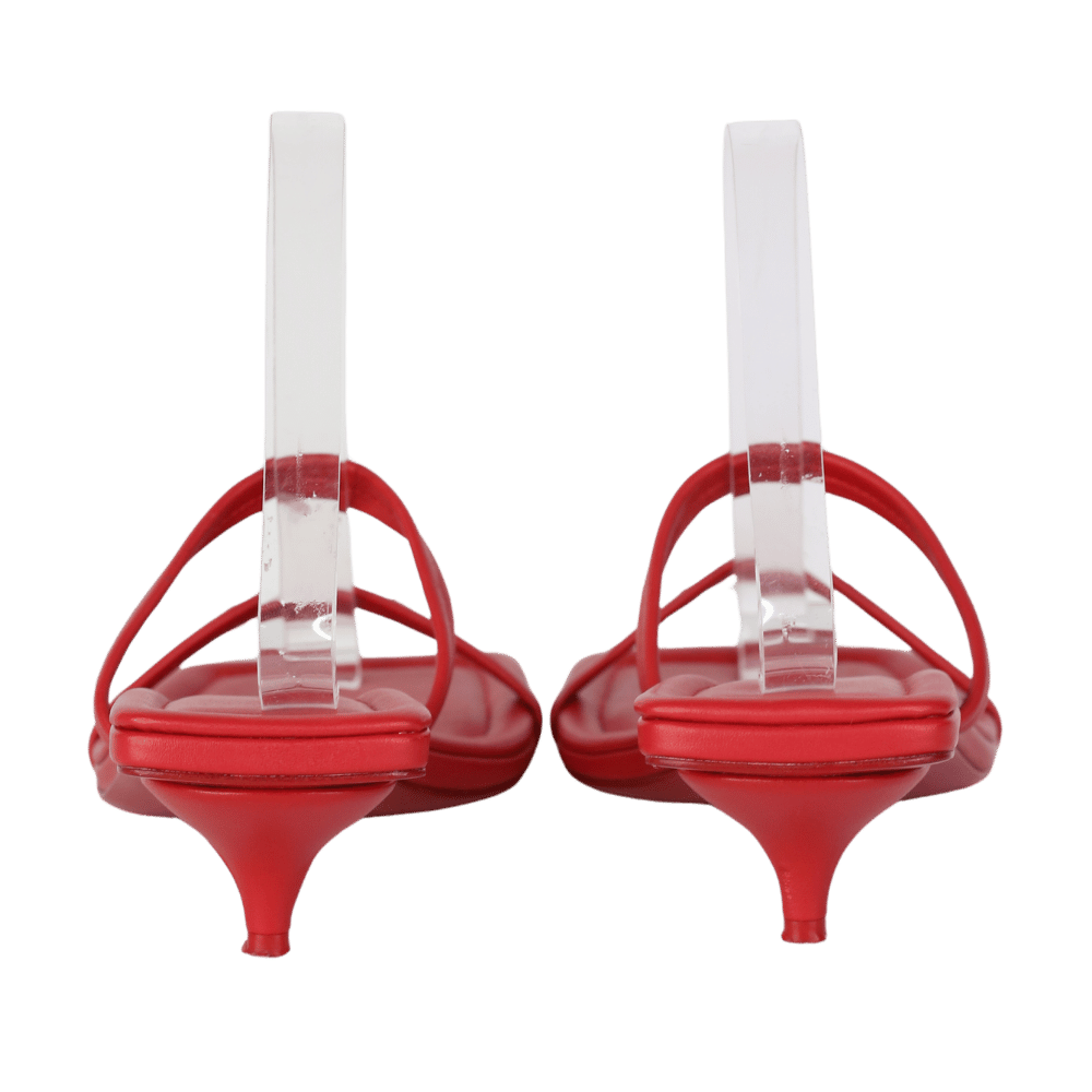 st agni Red Leather Sandals UK 5 EU 38 👠