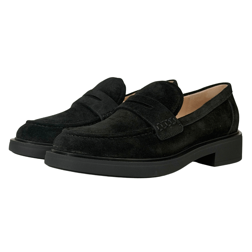 GIANVITO ROSSI Black Harris Suede Loafer UK 3 EU 36