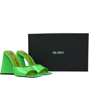 THE ATTICO Green Devon 115mm Mules Sandals EU 38 UK 5