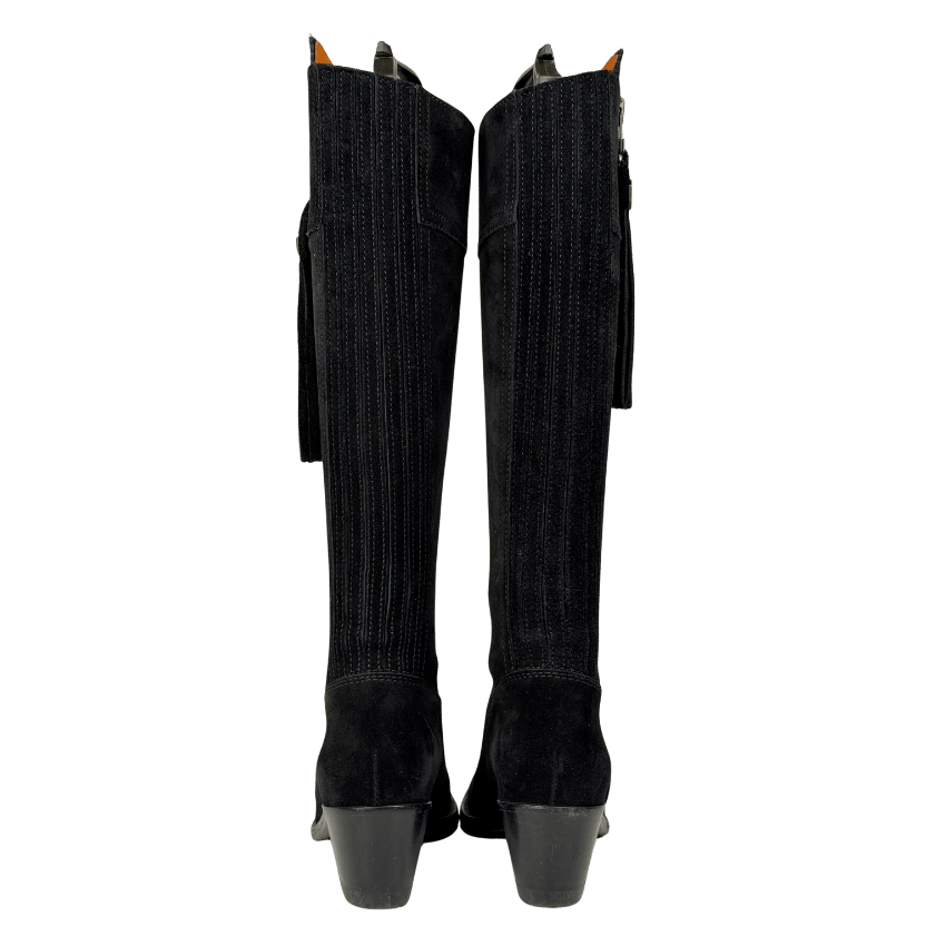 Fairfax & Favor Black Heeled Knee-high Boots UK 4 EU 37 👠