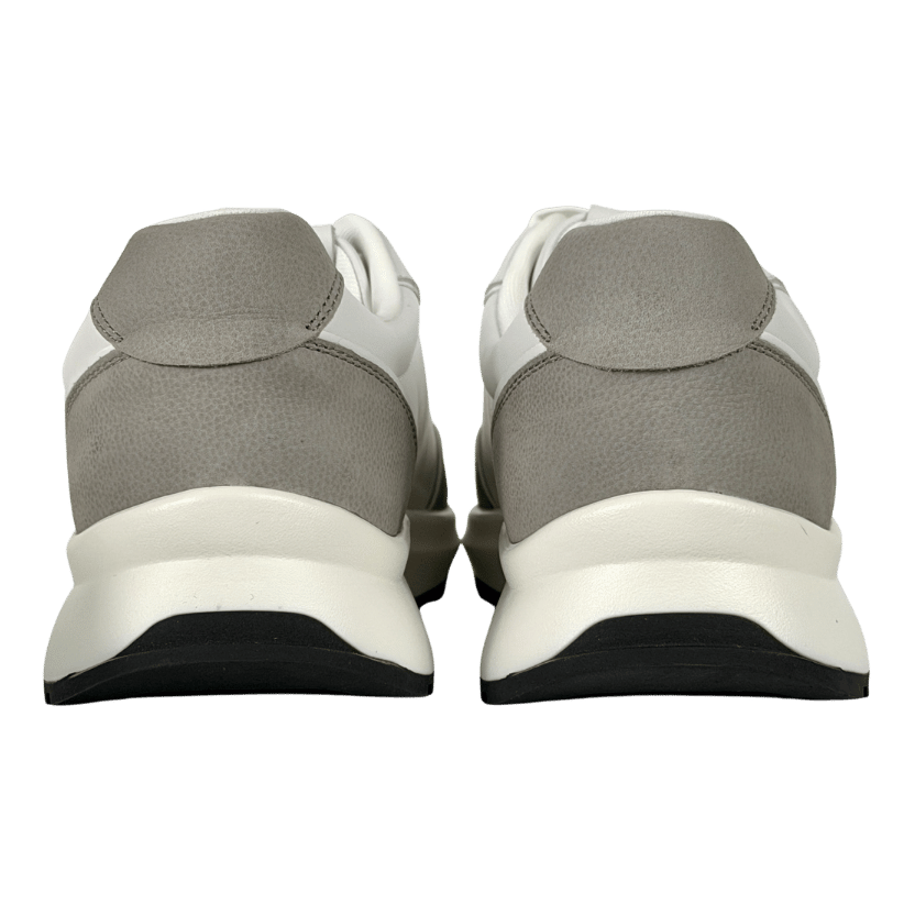 Icon Amsterdam White Faux Leather Smart Trainer UK 9 EU 43