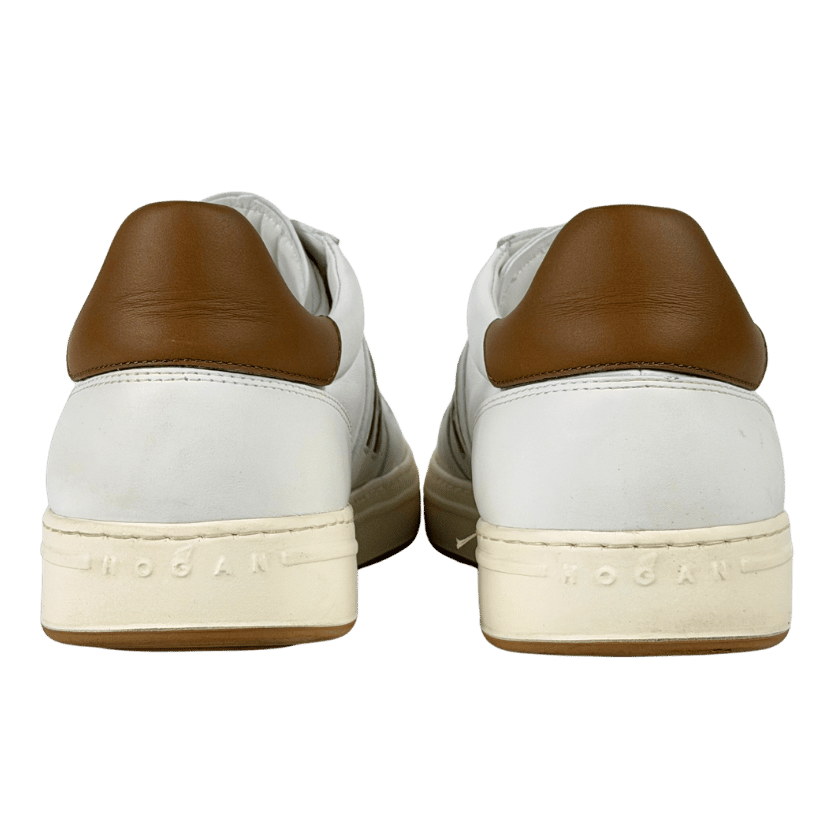 Hogan H-tv White Brown Trainers UK 10 EU 44