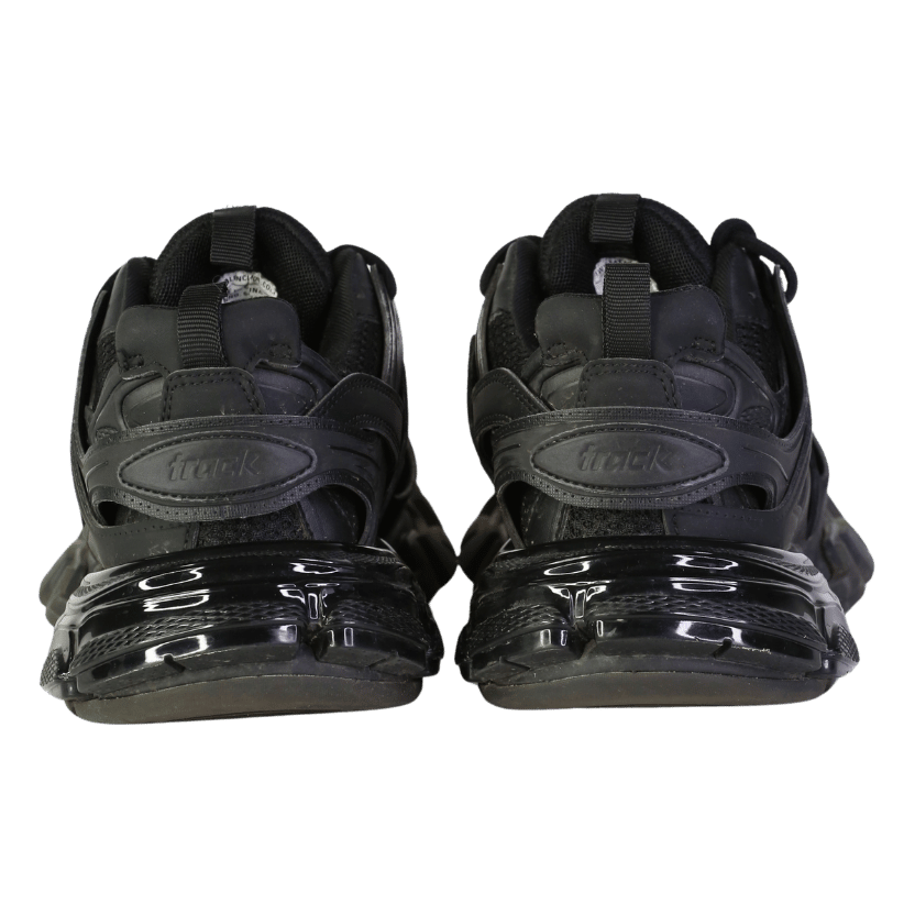 Balenciaga Black Track Panelled Mesh Trainers UK 5 EU 38 👠