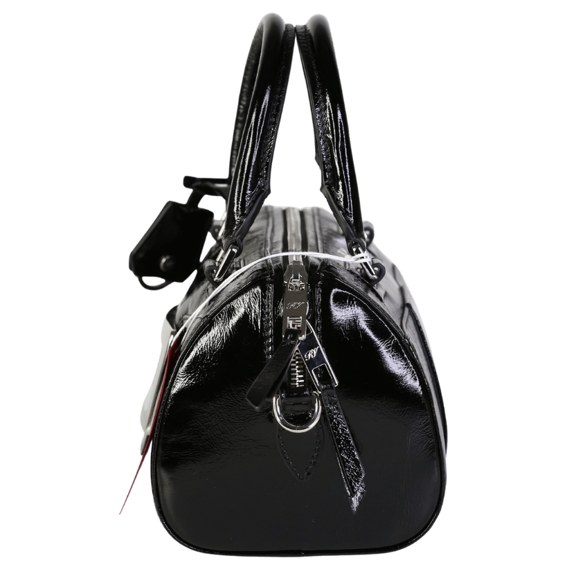 Roger Vivier Black Belle Vivier Bag In Patent Leather Mini