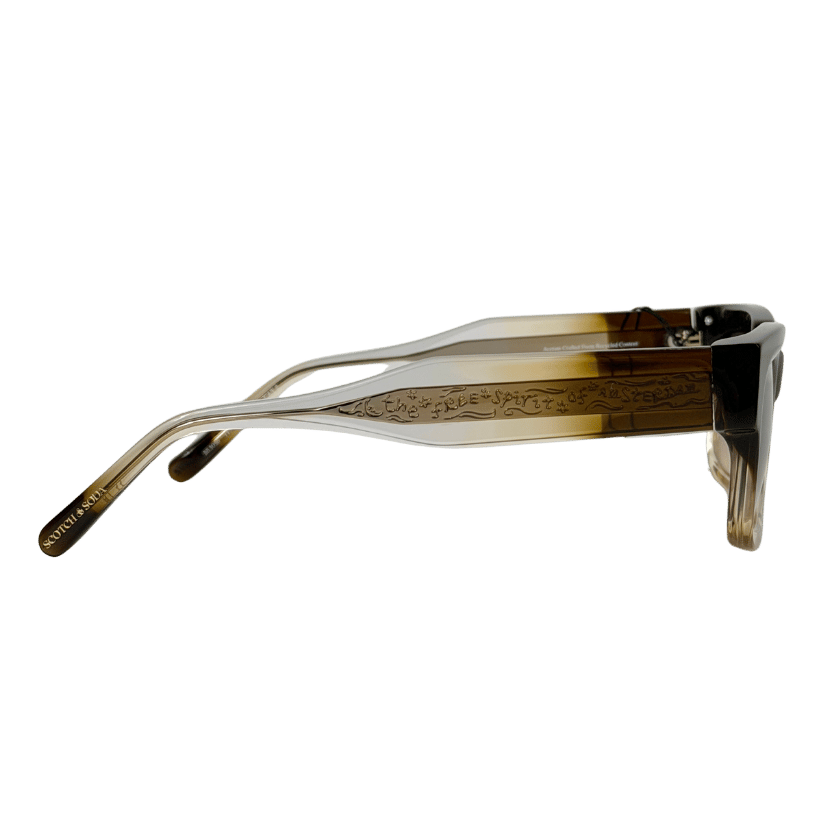 SCOTCH & SODA Brown 40th Anniversary Chunky Square Ombre Sunglasses One Size