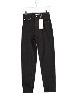 NA-KD Black Mom High Waist Jeans UK 6
