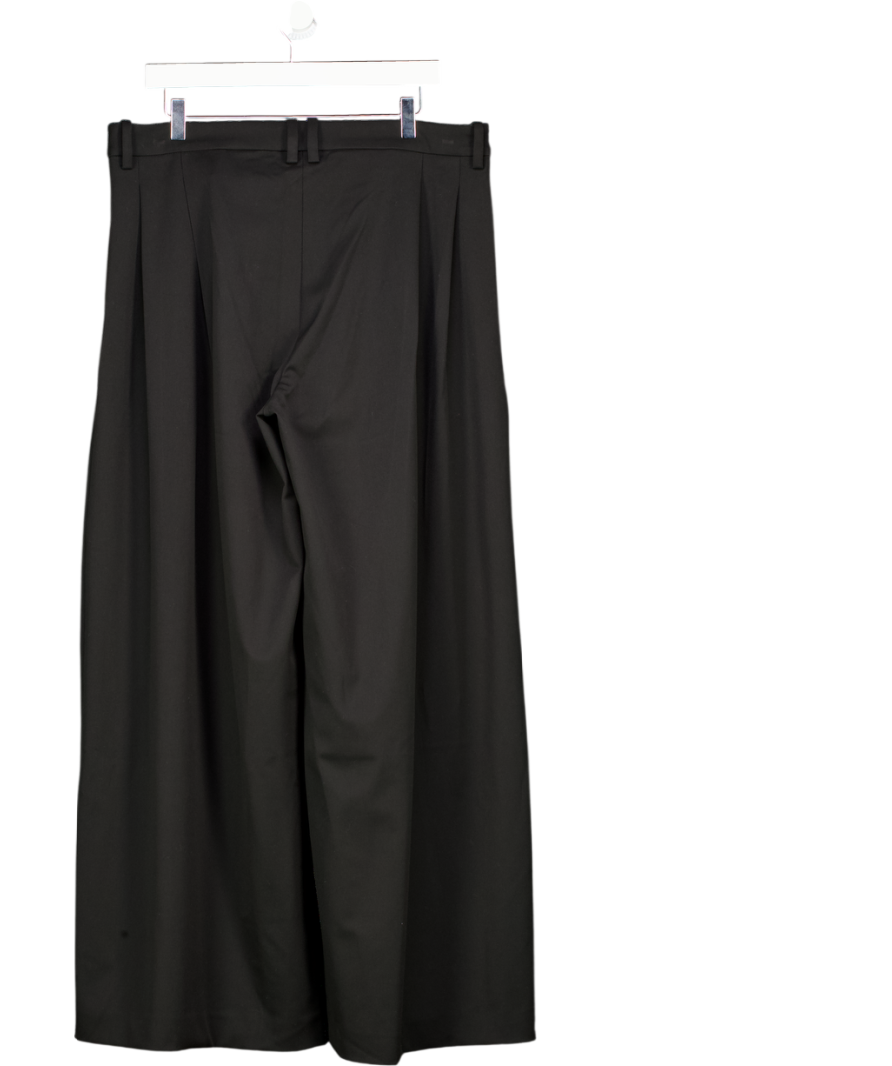 Weekday Black Wide Leg Tailored Trousers UK 18
