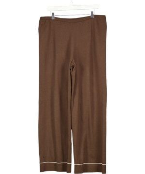 The Couture Club Brown Knitted Trousers UK 16