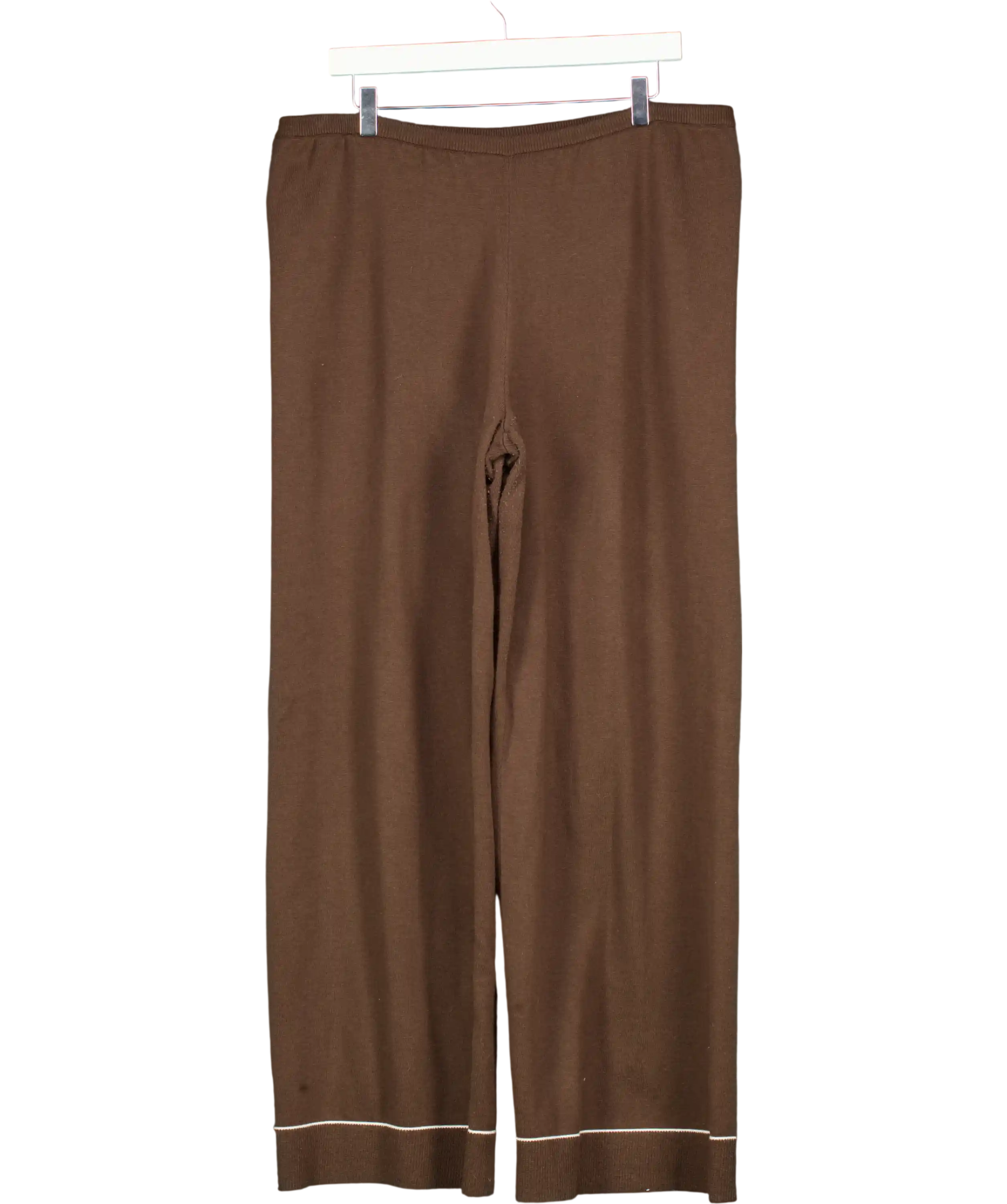 The Couture Club Brown Knitted Trousers UK 16