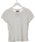Reformation White Max Slim Tee UK S