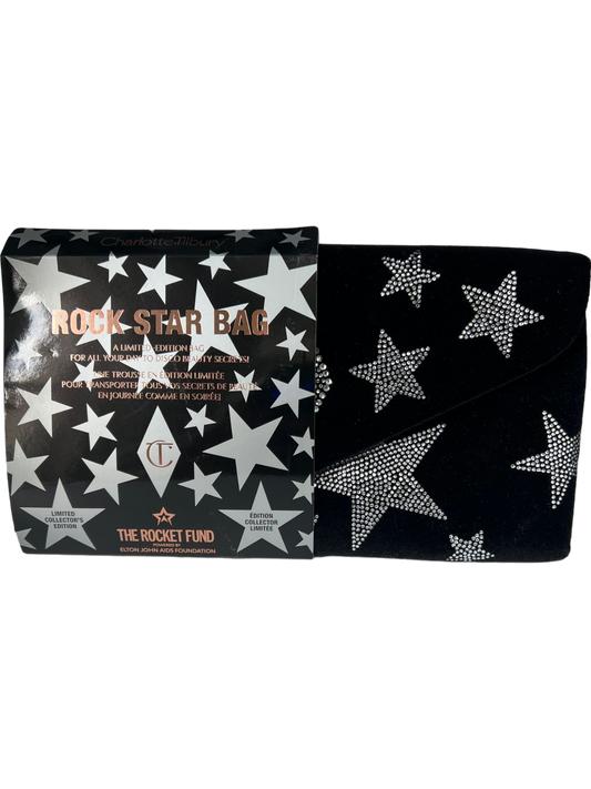 Charlotte Tilbury Black Star Pattern Rocket Makeup Bag