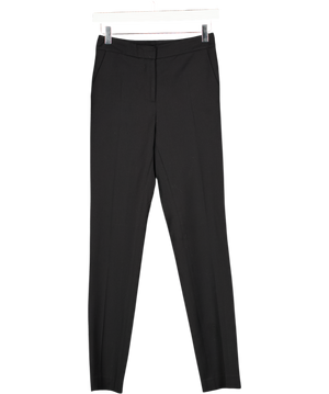 REISS Black Wool Blend Willow Tapered Tailored Trousers UK 4