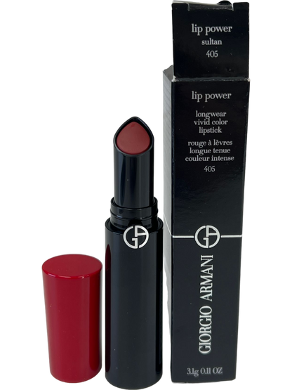 Armani Lip Power Long Lasting Satin Lipstick 405 Sultan