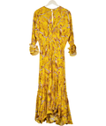 JOHANNA ORTIZ X H&m Yellow Floral Maxi Dress UK S