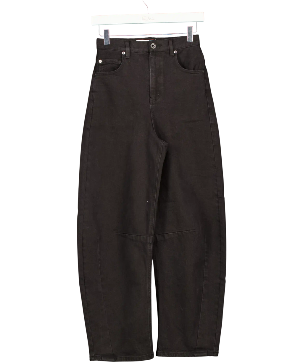 Self-Portrait Black Barrel Leg Jeans UK XS