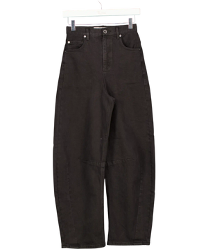 Self-Portrait Black Barrel Leg Jeans UK XS