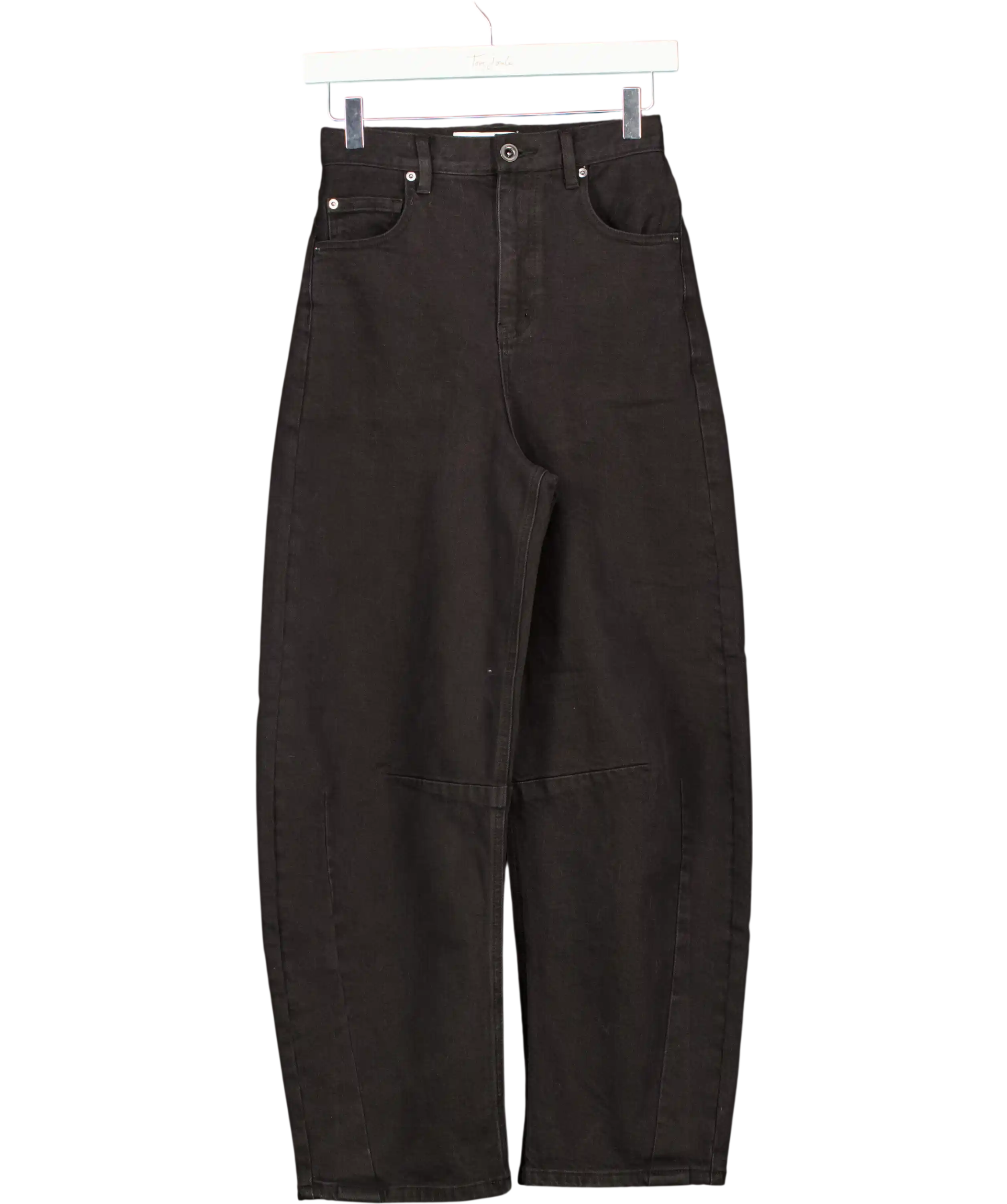 Self-Portrait Black Barrel Leg Jeans UK XS