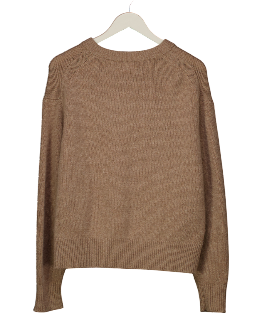 WILFRED LONDON Beige 100% Cashmere Crew Neck Jumper UK M