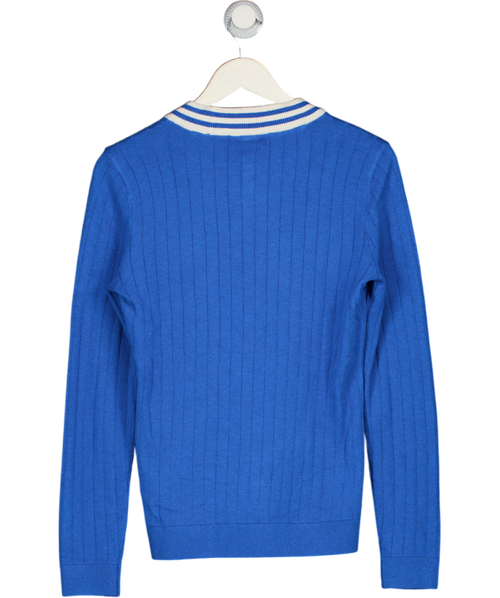 ADIDAS Blue Golf Originals Cashmere Knit Sweatshirt Bluebird UK S