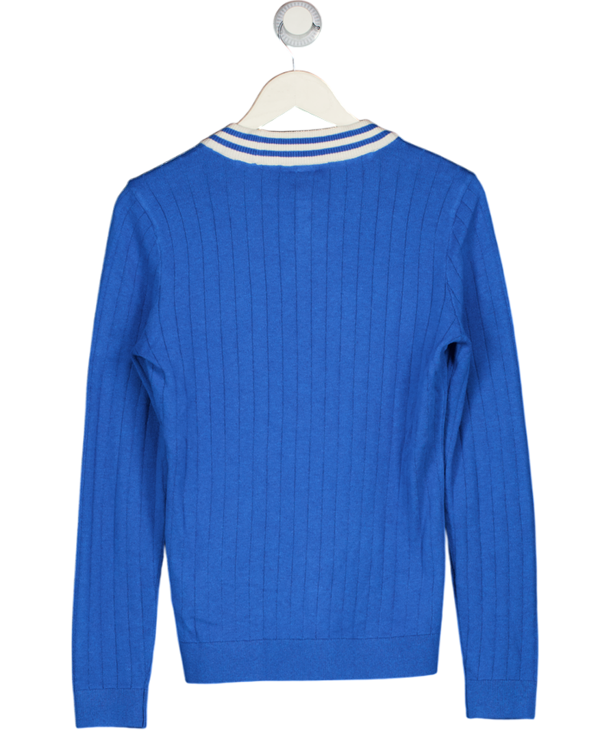 ADIDAS Blue Golf Originals Cashmere Knit Sweatshirt Bluebird UK S