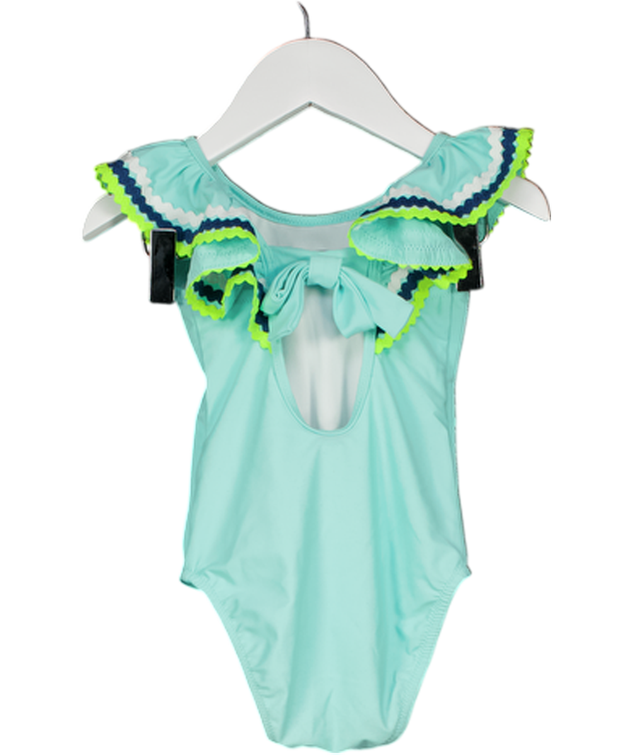 SUNUVA Turquoise Blue Ric-rac Frill Detail Swimsuit 5-6 Years 5 Years