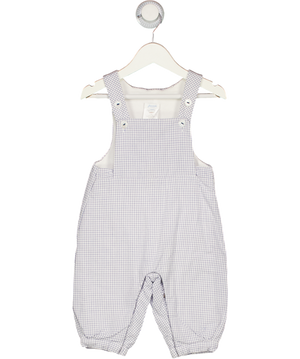 JACADI Blue Gingham Dungarees 9-12 Months