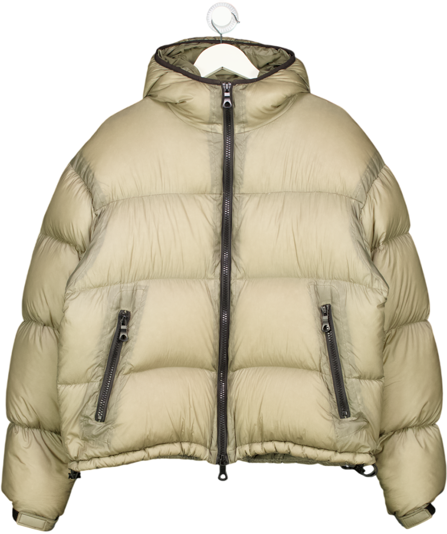 MKI MIYUKI ZOKU Green Translucent Hooded Bubble Jacket UK M