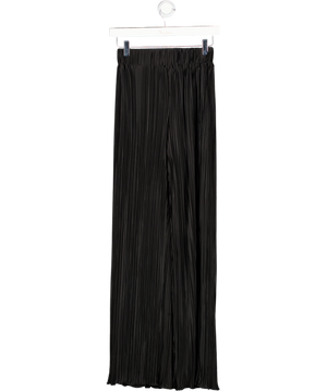 4th Reckless Black Plisse Elasticated Waist Wide Leg UK 6