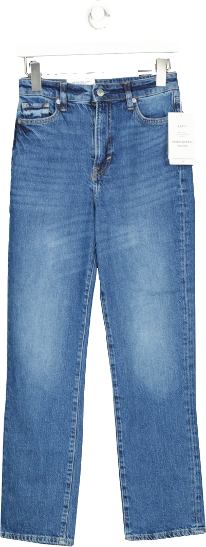 H&M Blue Vintage Mom Fit Ultra High Ankle Jeans BNWT UK 6