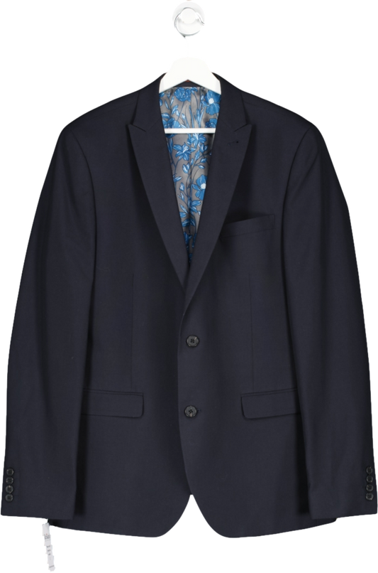 Next Blue Two Button Suit Jacket UK L