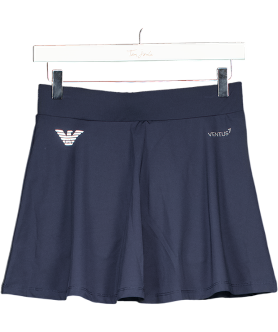 Emporio Armani Blue Tennis Pro Mini Skirt In Ventus7 Technical Fabric UK S