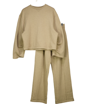 ASOS 2-piece Beige Marl Tailored Joggers And Sweat Top Set UK S
