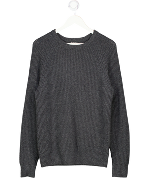 N PEAL Grey Merino / Cashmere Blend Jumper UK M