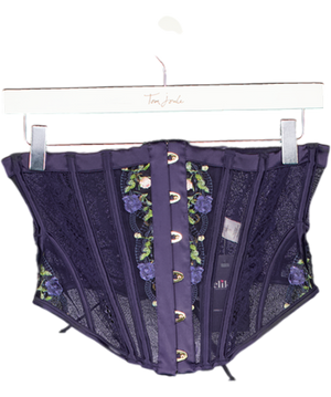 Lounge Blue Dahlia Corset/ Band UK S