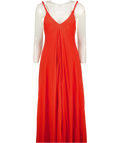 KALITA Red Strappy Lyocell Maxi Dress With Plaited Straps UK XS/S