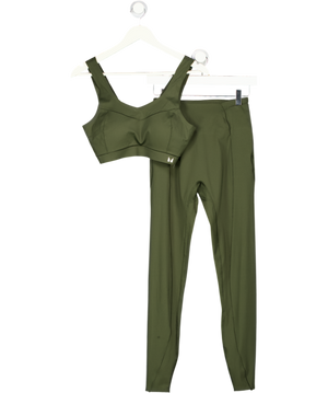MY PROTEIN 2-piece Khaki Green Sports Bra (uk L) And Leggings Set (uk M) UK M/L