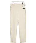 KHAITE Cream Cambie Virgin Wool Twill Straight-leg Trousers Us 4 UK 8
