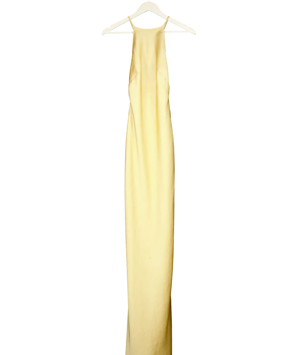 Kaoa Metallic Long Dress With Back Embellishment UK XS