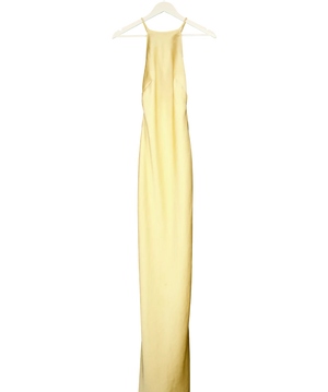 Kaoa Metallic Long Dress With Back Embellishment UK XS