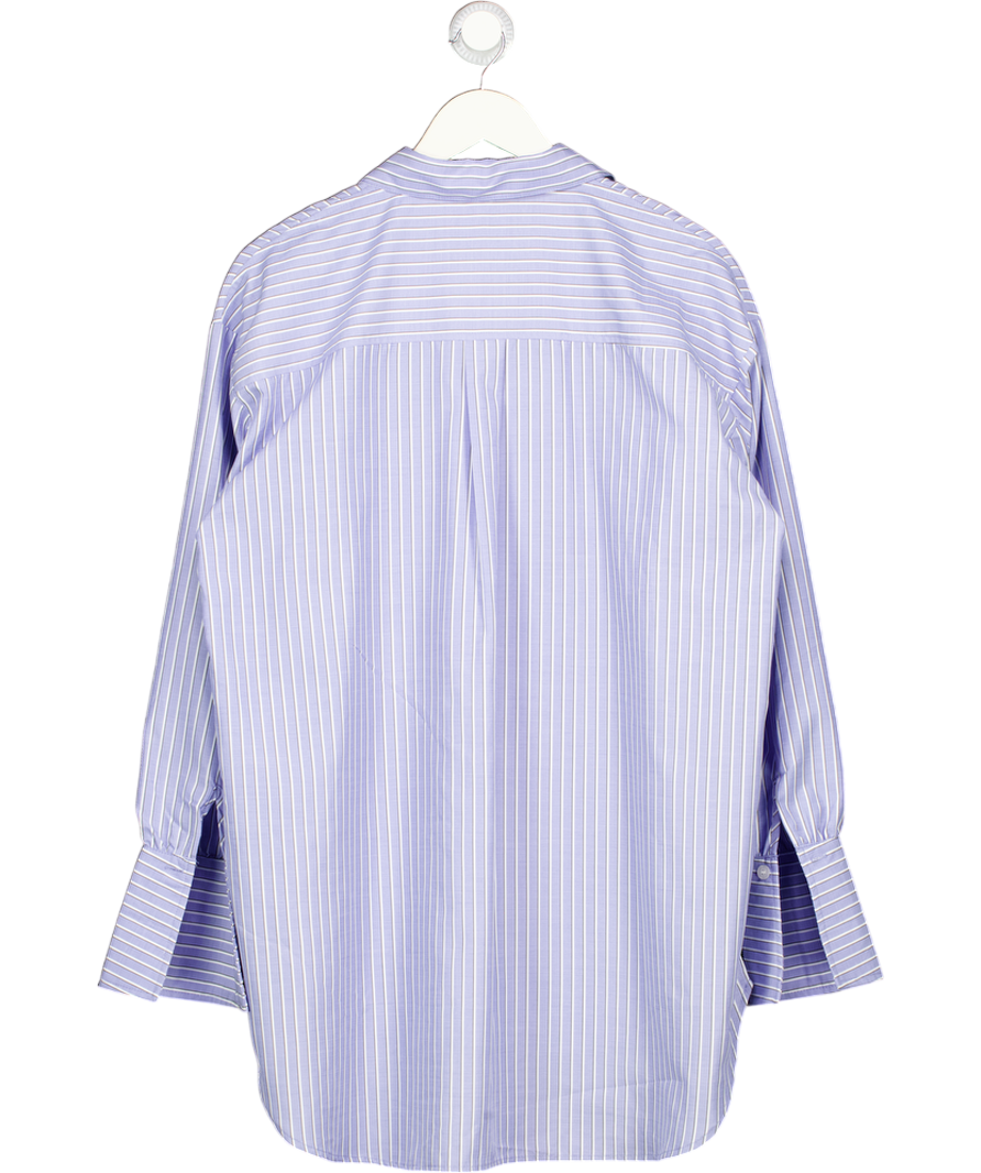 No Bra Clique Blue Striped Shirt UK S