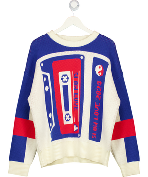 Slow Love Blue The Mixed Tape Jumper UK S/M