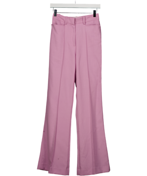 REISS Purple Wide Leg Tailored Trousers UK 4