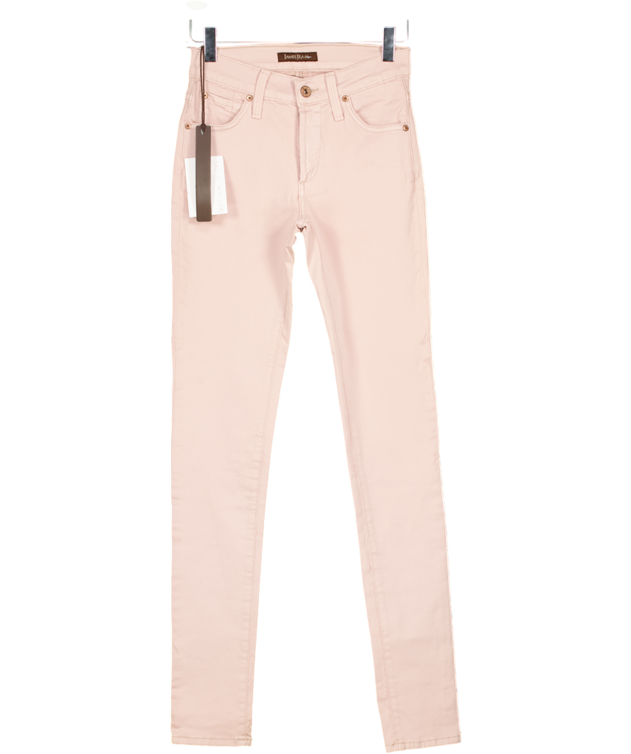 JAMES JEANS Rose Pink Mid-rise Skinny Jeans W24