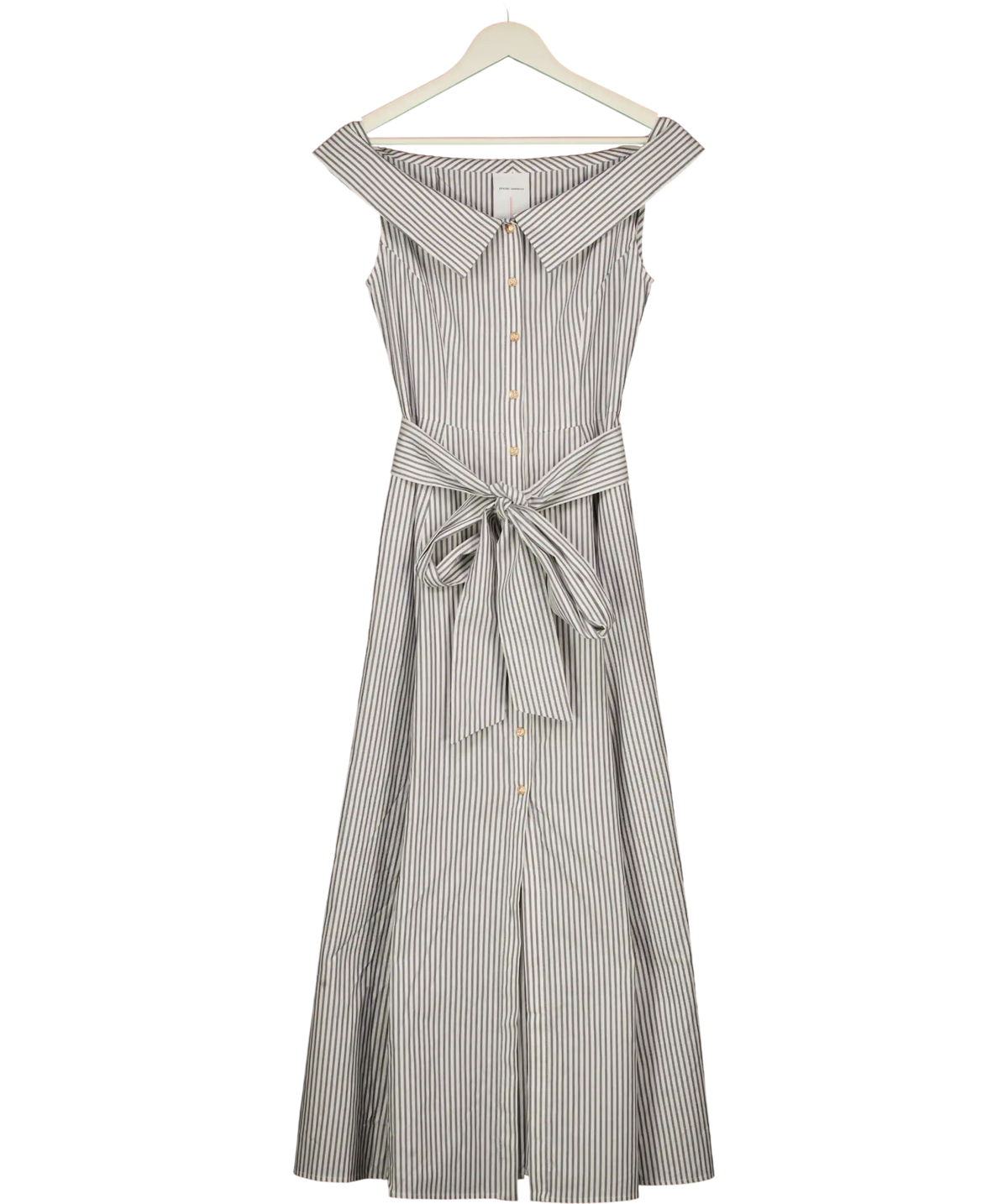 FABRIQUE X Erasmo Sanpaolo Blue And White Striped Maxi Dress Size 0 UK 6