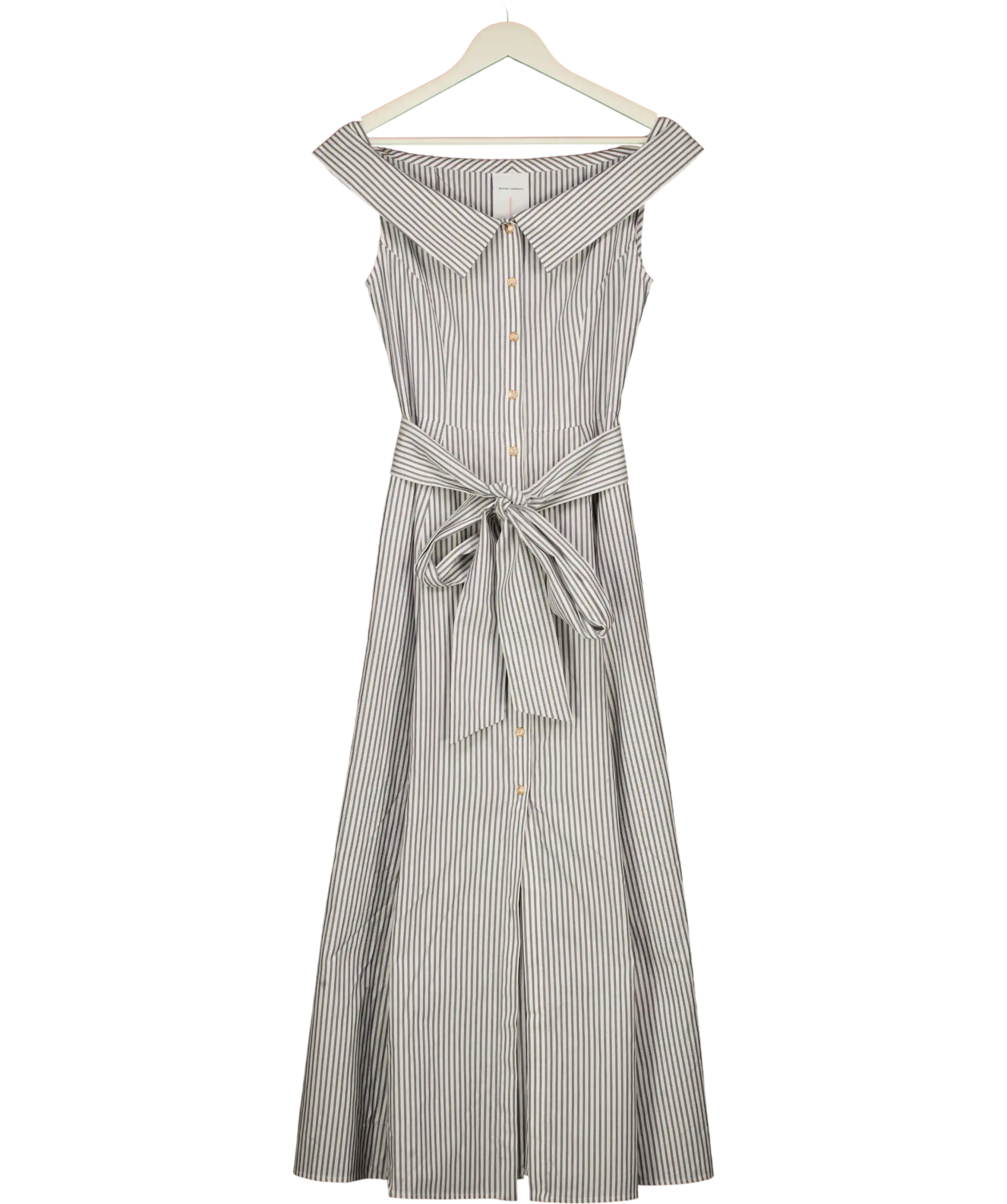 FABRIQUE X Erasmo Sanpaolo Blue And White Striped Maxi Dress Size 0 UK 6